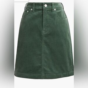 J. Crew Green Mini Skirt